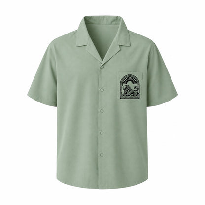 Persian Lion Arch Hawaiian Shirt – Sage