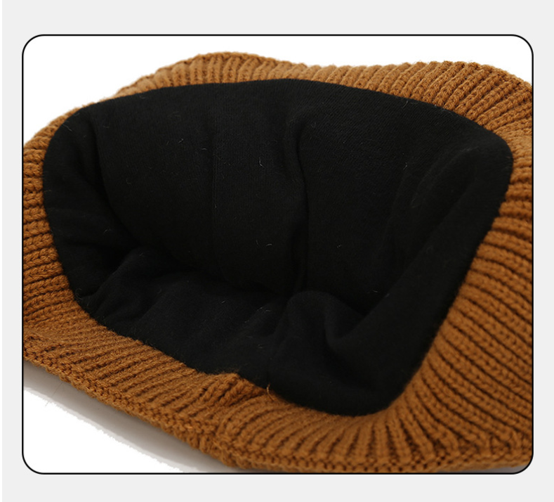 Pilot Goggles-Embellished Knitted Beanie for Unisex, Autumn Winter Warm Ski Hat, Trendy Versatile Cold-Protection Headwear