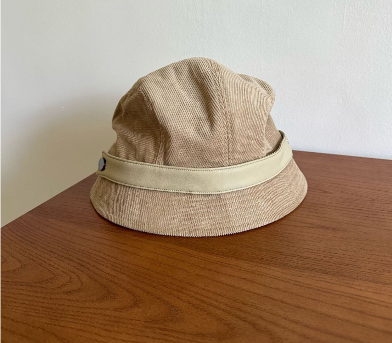 Women's High-Quality Corduroy Bucket Hat, Autumn Winter New Casual Versatile Face-Flattering Multi-Wear Small Dress Hat