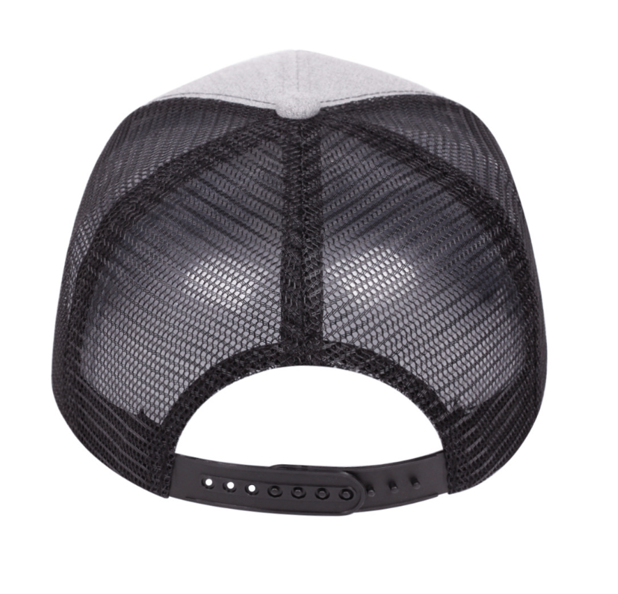 7-Panel Flat Brim Trucker Hat – Breathable Mesh Back, Lightweight Cotton Blend, Unisex Summer Outdoor Sun Protection Cap
