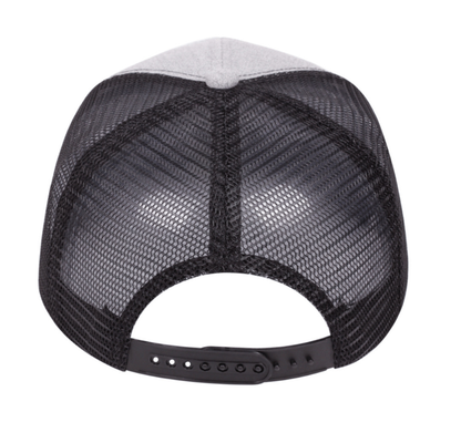 7-Panel Flat Brim Trucker Hat – Breathable Mesh Back, Lightweight Cotton Blend, Unisex Summer Outdoor Sun Protection Cap