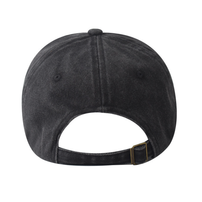 Retro Texas Longhorn Skull Embroidered Baseball Cap - Vintage Washed Cotton Hat
