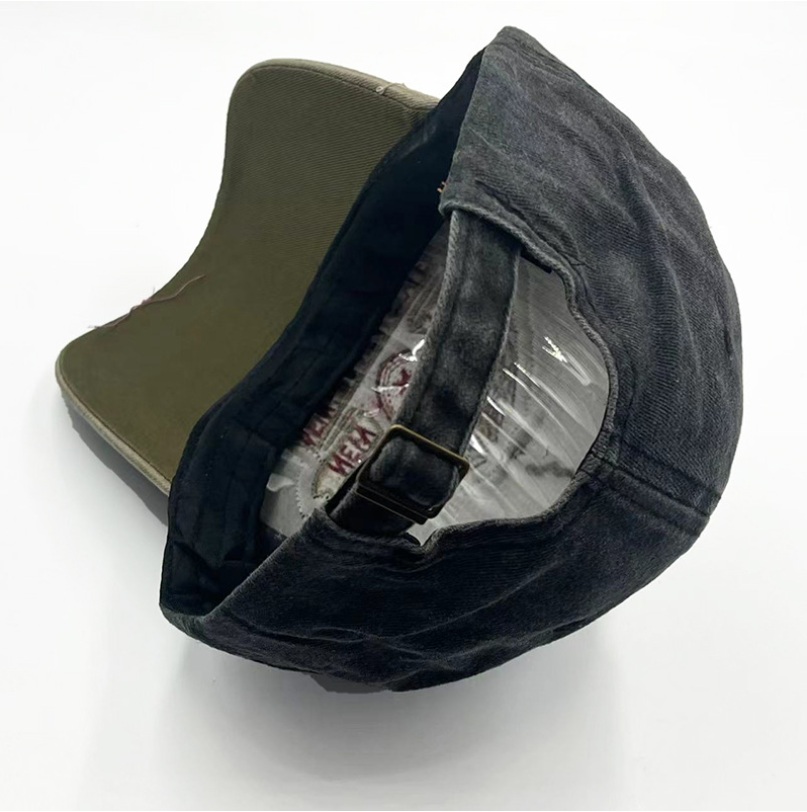 Vintage New York Eagle Distressed Baseball Cap - Washed Cotton 1986 Embroidered Patch Hat