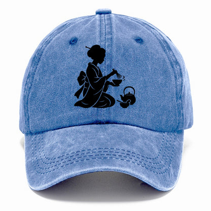 Geisha traditional tea ceremony - Classic Cap - Summer Sky(Blue)