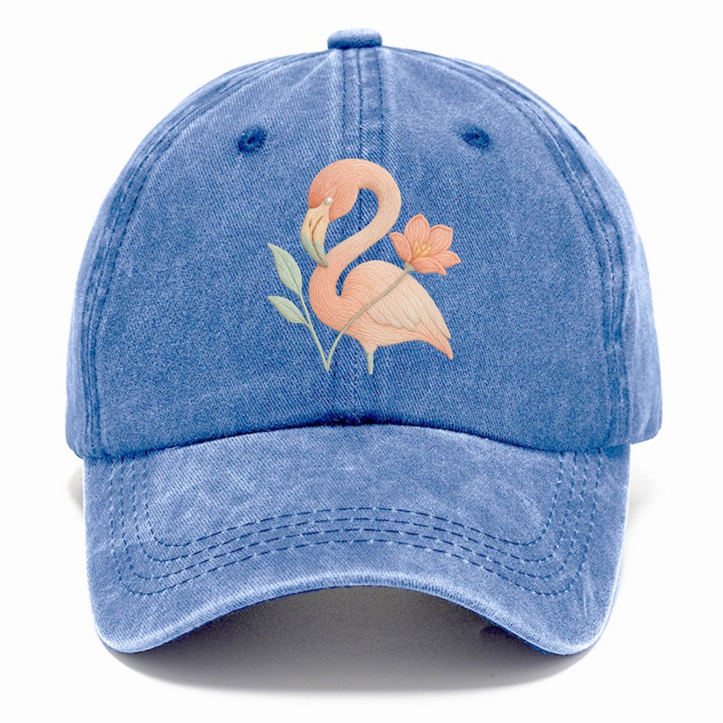 Peach Flamingo - Classic Cap - Summer Sky(Blue)