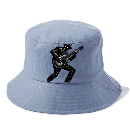 Guitarist playing acoustic guitar - Bucket Hat - Summer Sky(Blue)