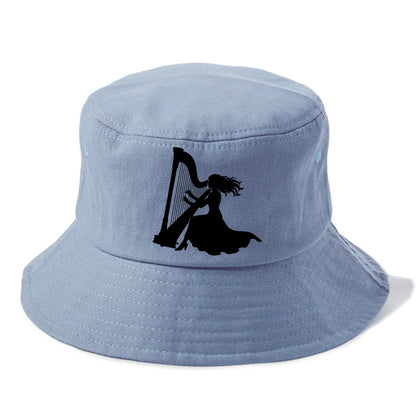 Harpist playing ethereal melody - Bucket Hat - Summer Sky(Blue)
