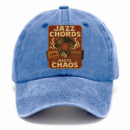 Jazz chords with hyperpop energy - "Jazz Meets Chaos" - unexpected fusion - Classic Cap - Summer Sky(Blue)