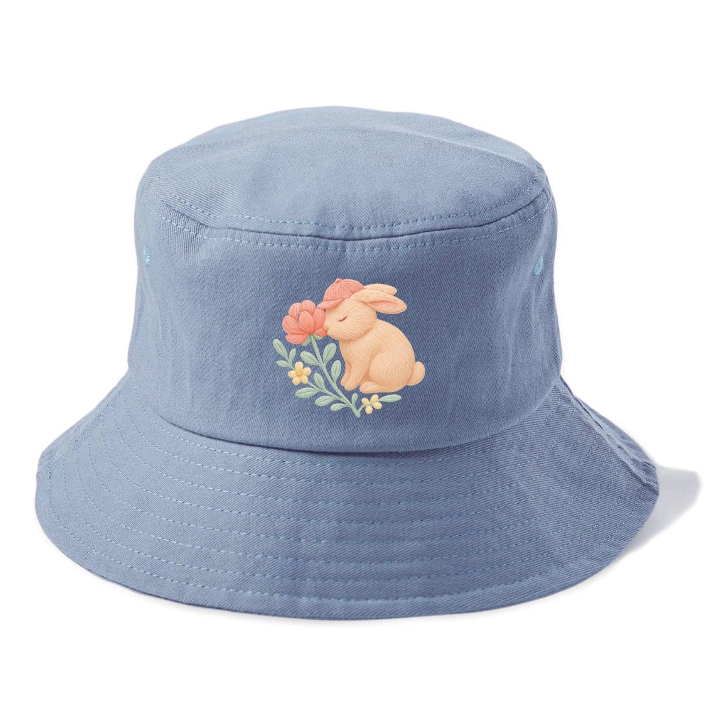 Peach Bunny - Bucket Hat - Summer Sky(Blue)