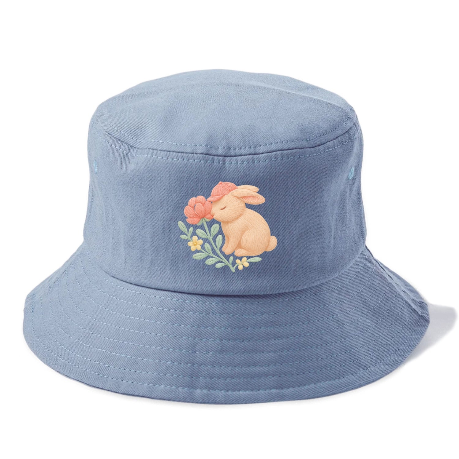 Peach Bunny - Bucket Hat - Summer Sky(Blue)