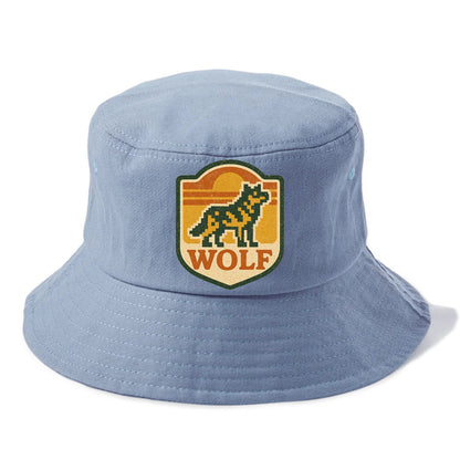 Digital Pixel Wolf  - Bucket Hat - Summer Sky(Blue)