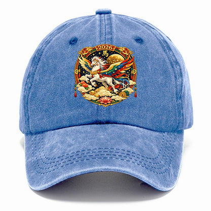 CELESTIAL HORSE | Heavenly horse among clouds and stars | Wings of flowing energy - Classic Cap - Summer Sky(Blue)