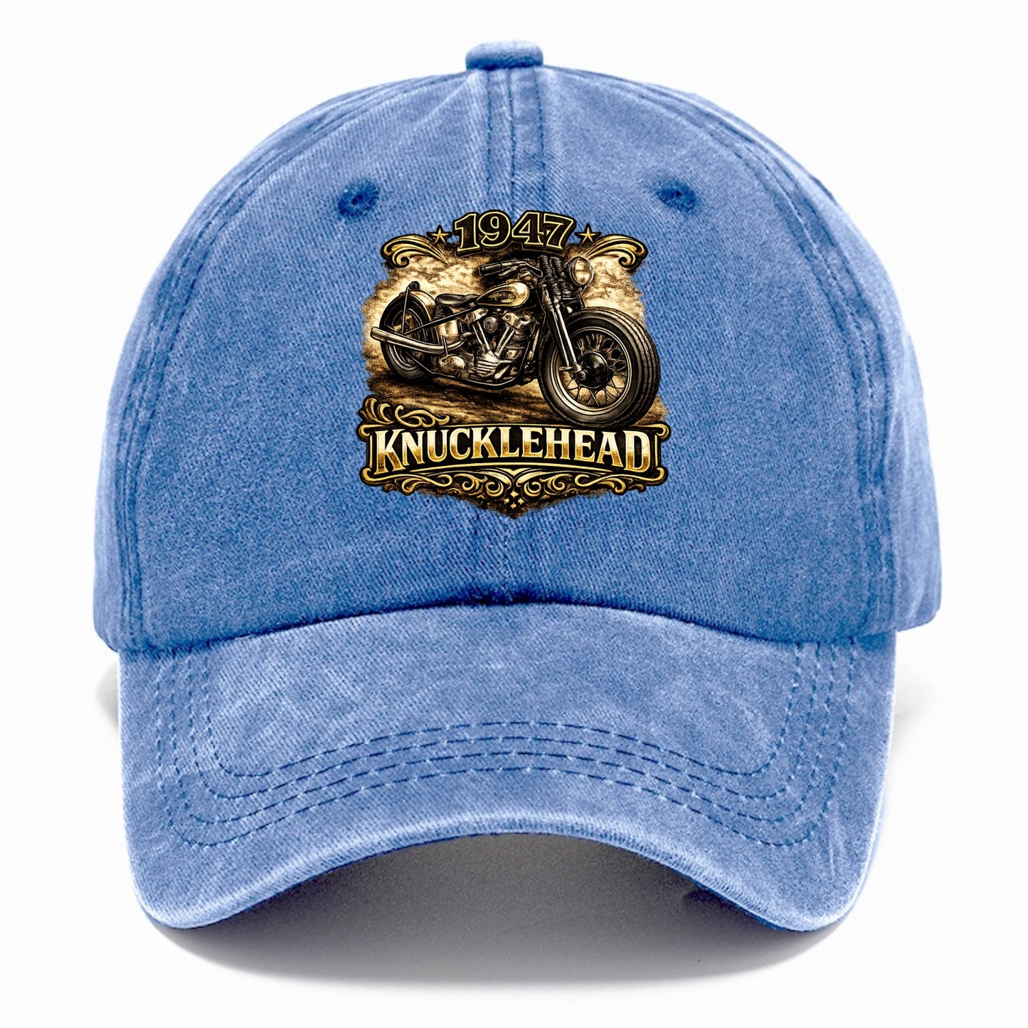 1947 Knucklehead Bobber - Classic Cap - Summer Sky(Blue)