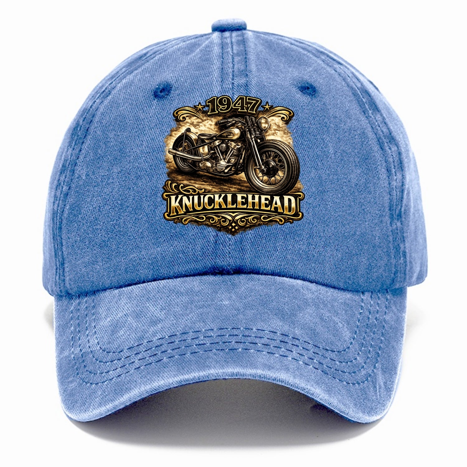 1947 Knucklehead Bobber - Classic Cap - Summer Sky(Blue)