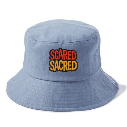 SCARED;SACRED JOURNEY Spiritual Purple Hat - Bucket Hat - Summer Sky(Blue)