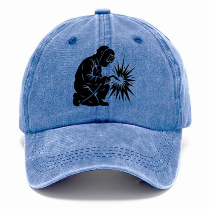 Welder sparks flying dramatically - Classic Cap - Summer Sky(Blue)