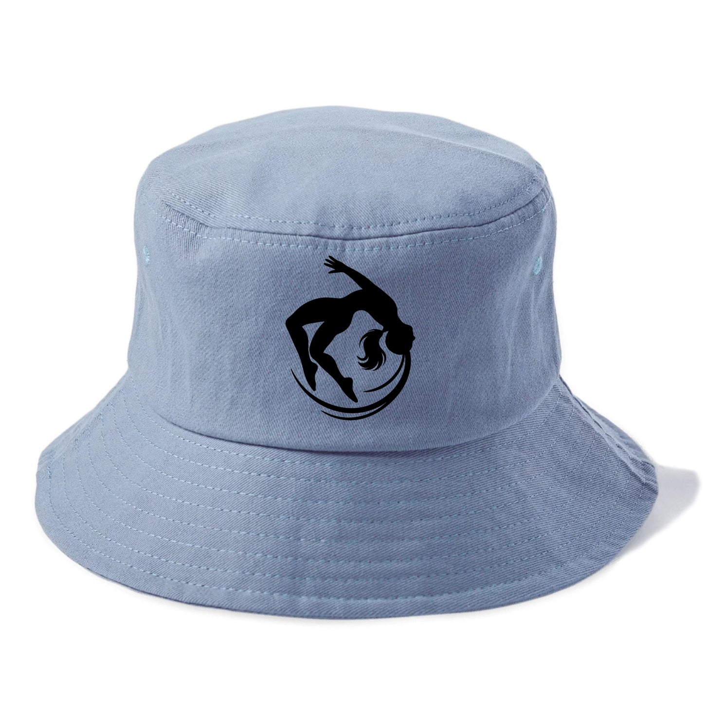 Gymnast mid-backflip rotation - Bucket Hat - Summer Sky(Blue)