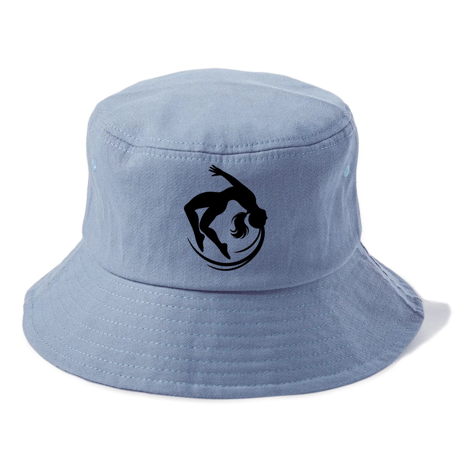 Gymnast mid-backflip rotation - Bucket Hat - Summer Sky(Blue)