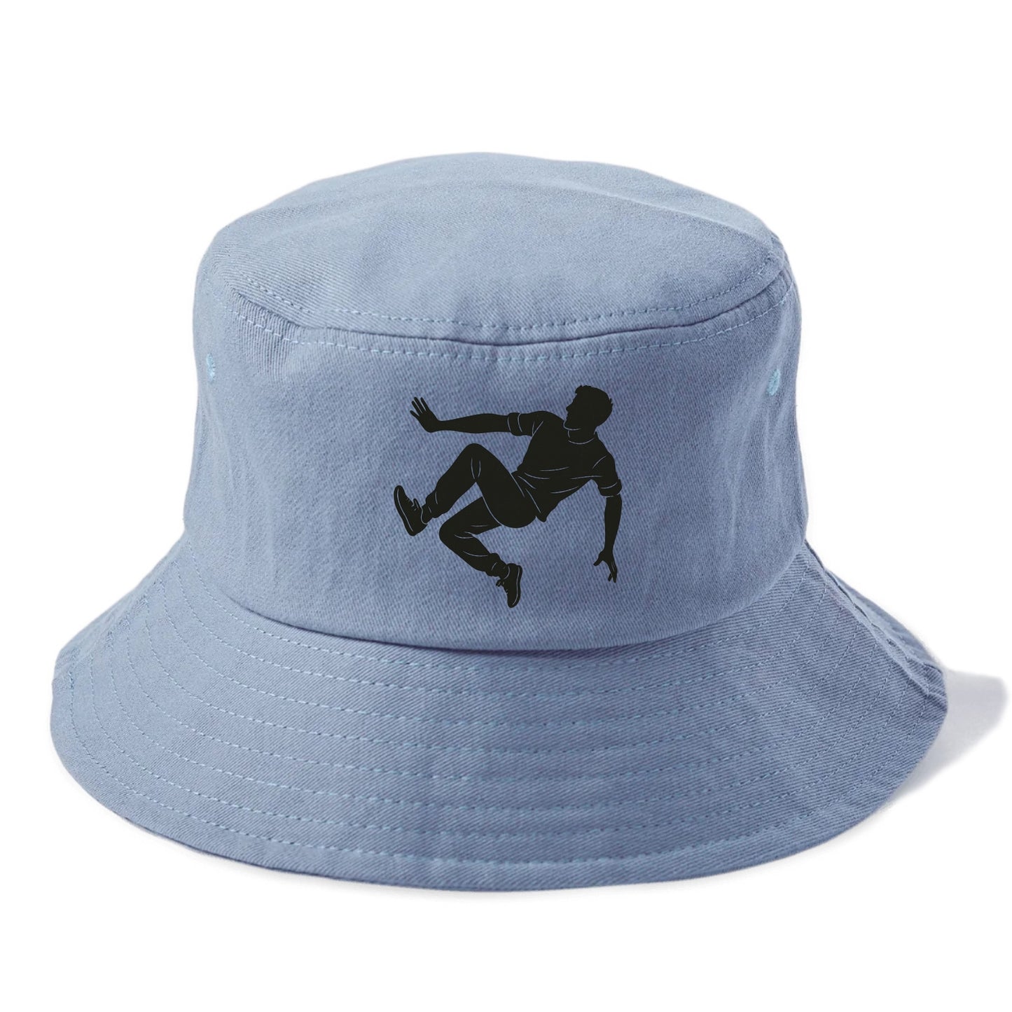 Parkour athlete wall run - Bucket Hat - Summer Sky(Blue)