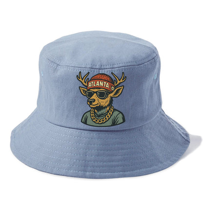 "deer" "atlanta" "atl" "red" "us South" - Bucket Hat - Summer Sky(Blue)