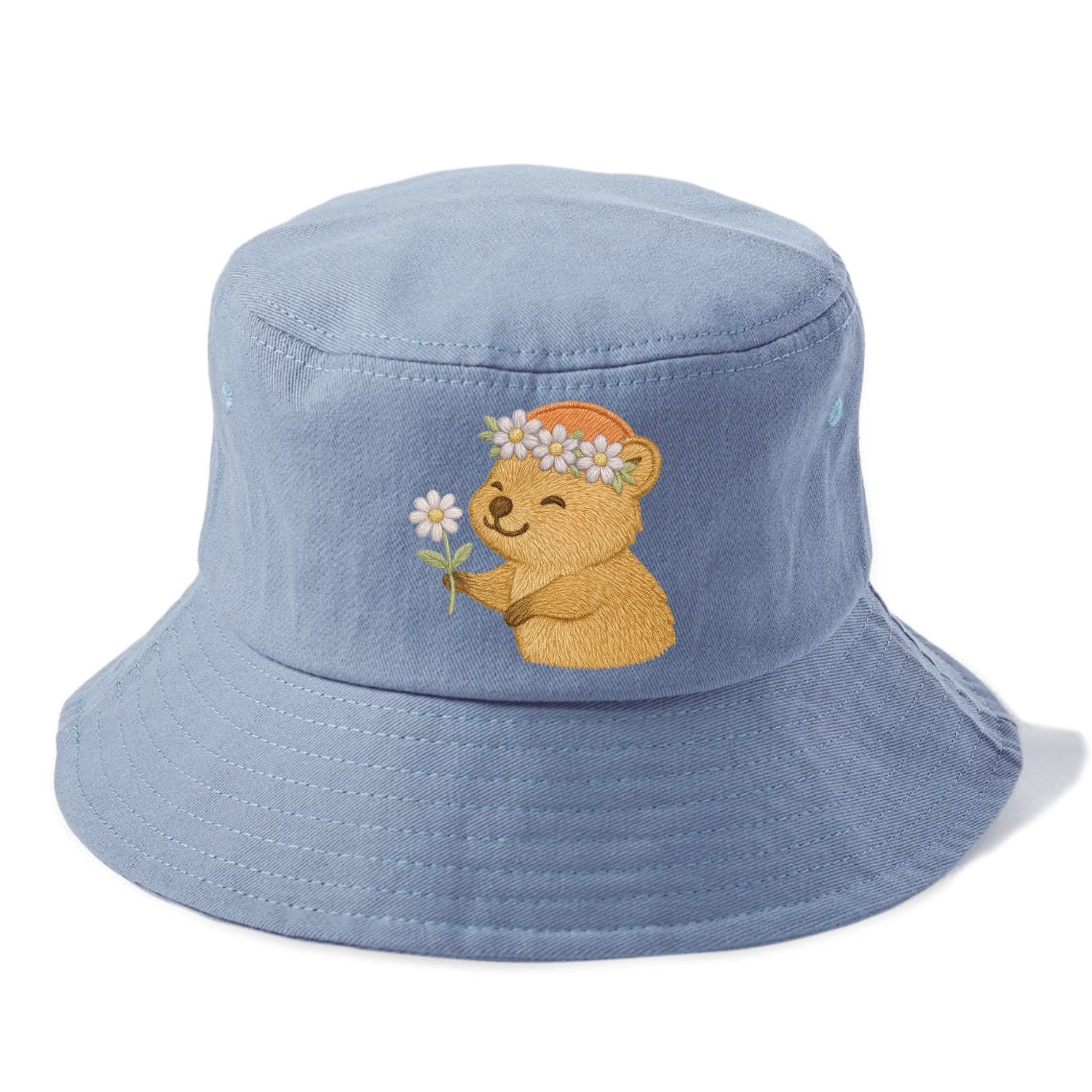 Quokka Daisy Chain - Bucket Hat - Summer Sky(Blue)
