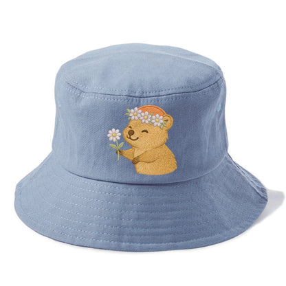 Quokka Daisy Chain - Bucket Hat - Summer Sky(Blue)