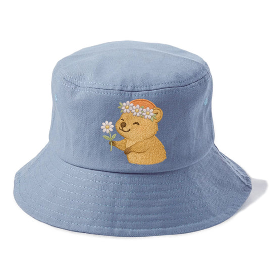 Quokka Daisy Chain - Bucket Hat - Summer Sky(Blue)