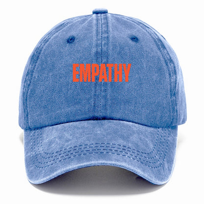 Bold typography design - "EMPATHY" - understanding others, emotional connection - Classic Cap - Summer Sky(Blue)
