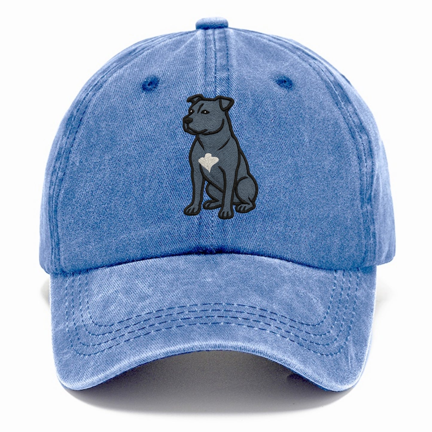 American Staffordshire Terrier - Blue embroidered design - Classic Cap - Summer Sky(Blue)