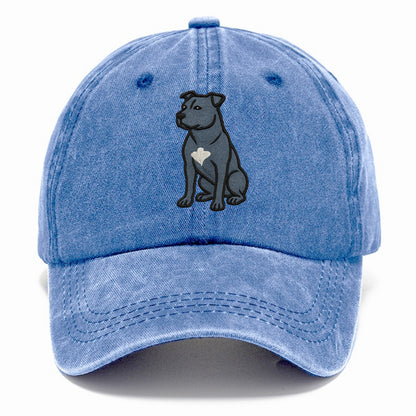 American Staffordshire Terrier - Blue embroidered design - Classic Cap - Summer Sky(Blue)