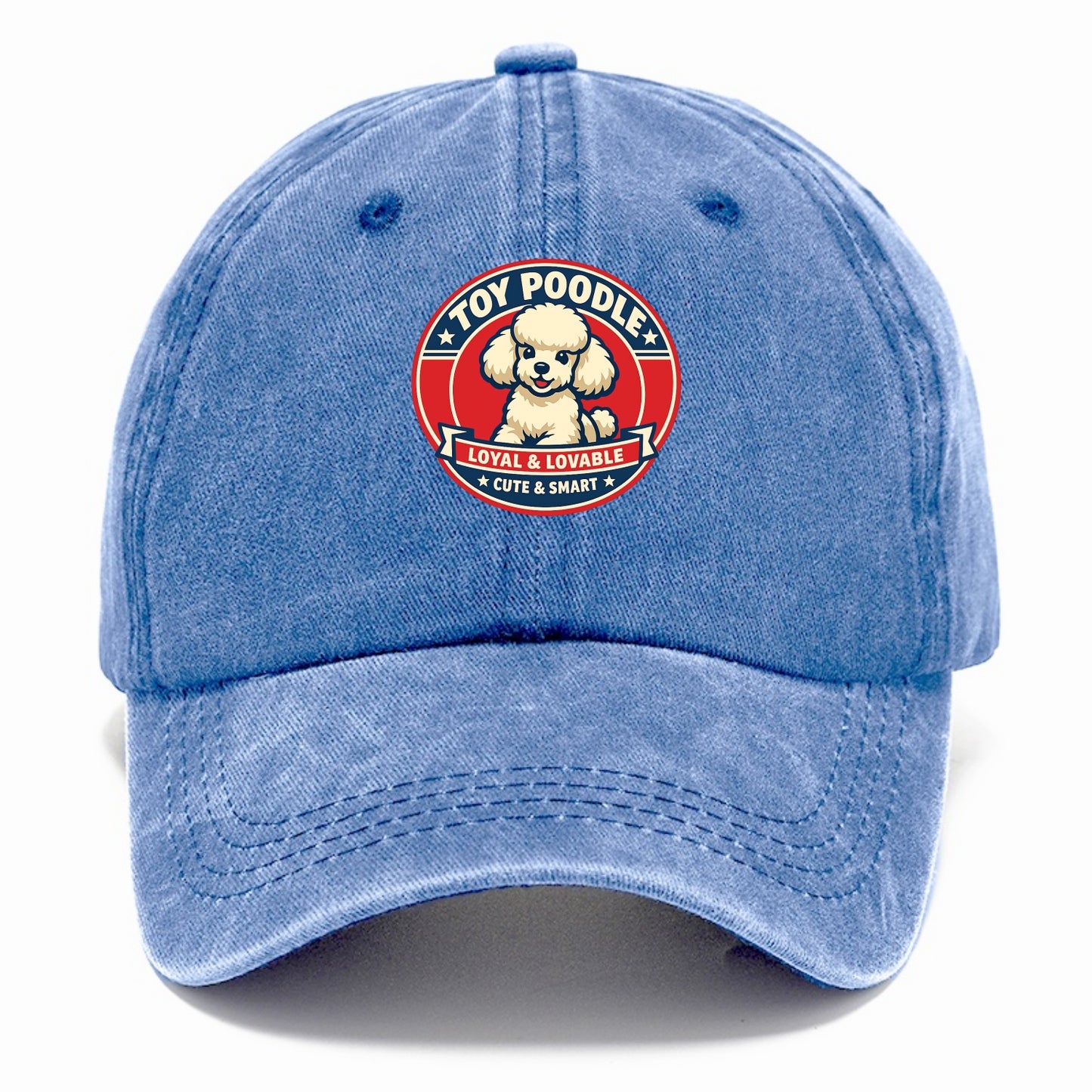 Elegant Poodle Emblem - Classic Cap - Summer Sky(Blue)