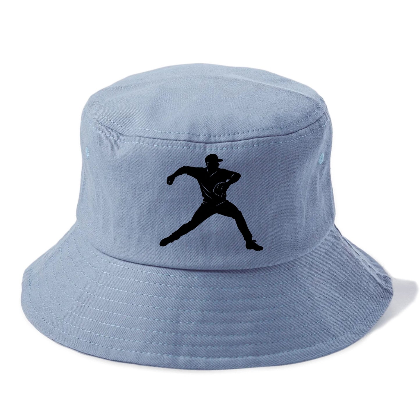 Baseball pitcher wind-up motion - Bucket Hat - Summer Sky(Blue)