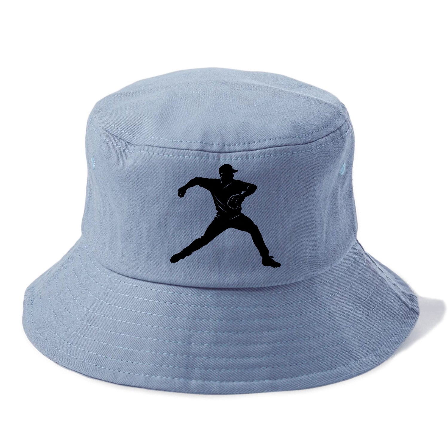 Baseball pitcher wind-up motion - Bucket Hat - Summer Sky(Blue)