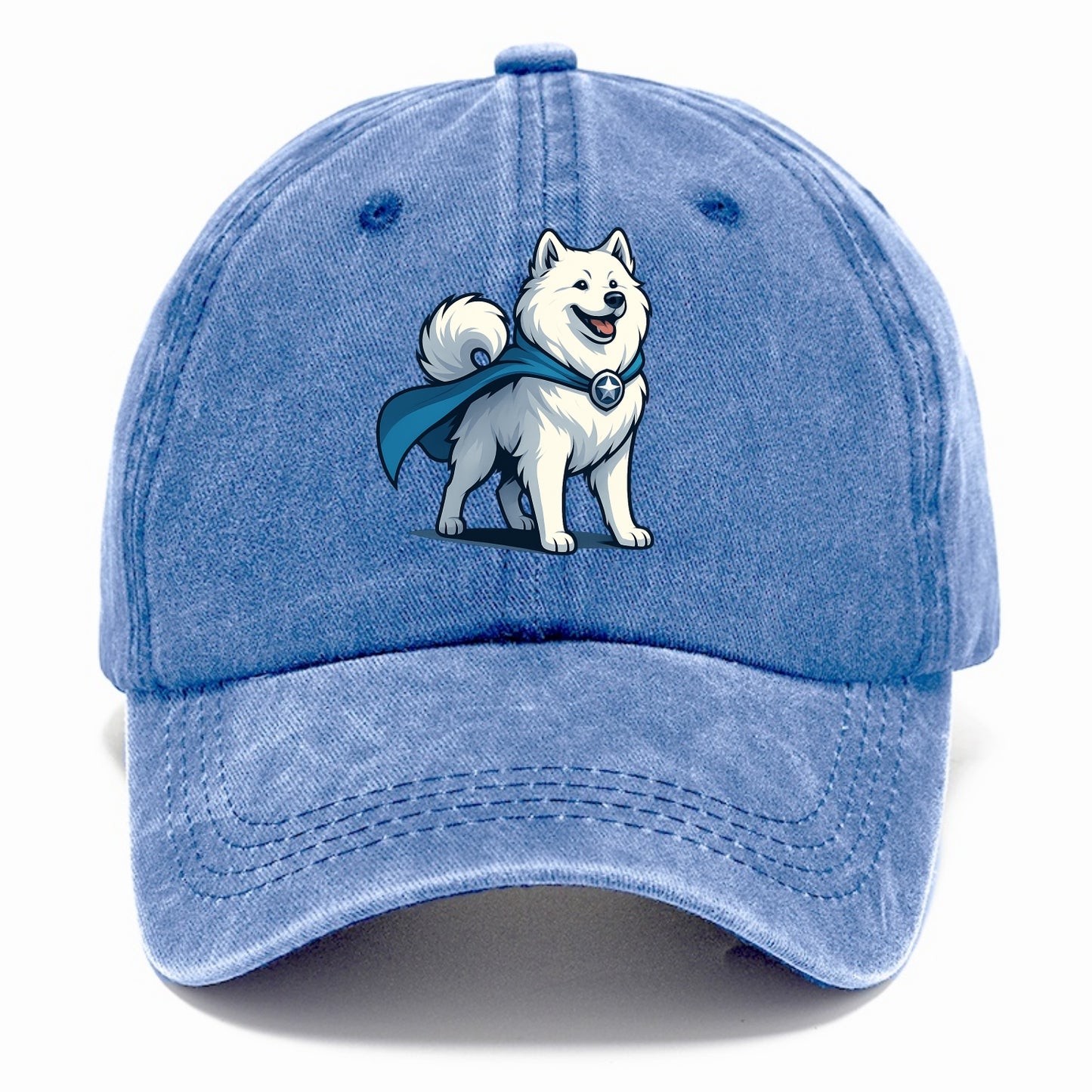 Samoyed Winter Hero  - Classic Cap - Summer Sky(Blue)