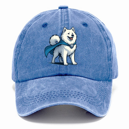 Samoyed Winter Hero  - Classic Cap - Summer Sky(Blue)