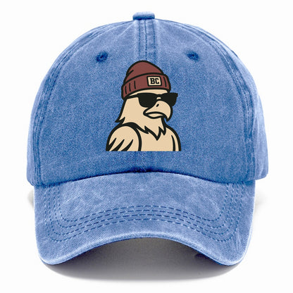 Chestnut Hill Eagle wearing Boston College beanie with BC patch - Classic Cap - Summer Sky(Blue)
