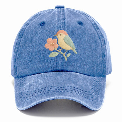 Peach Flowerpecker - Classic Cap - Summer Sky(Blue)