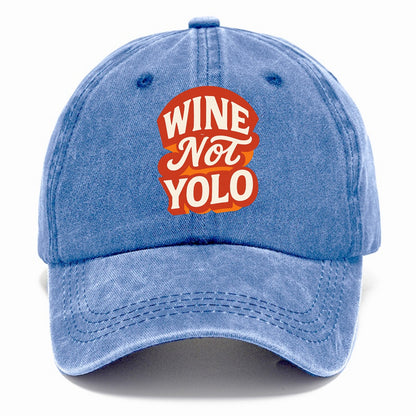 Wine Not - YOLO - Classic Cap - Summer Sky(Blue)