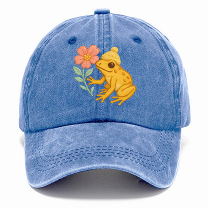 Yellow Dart Frog - Classic Cap - Summer Sky(Blue)