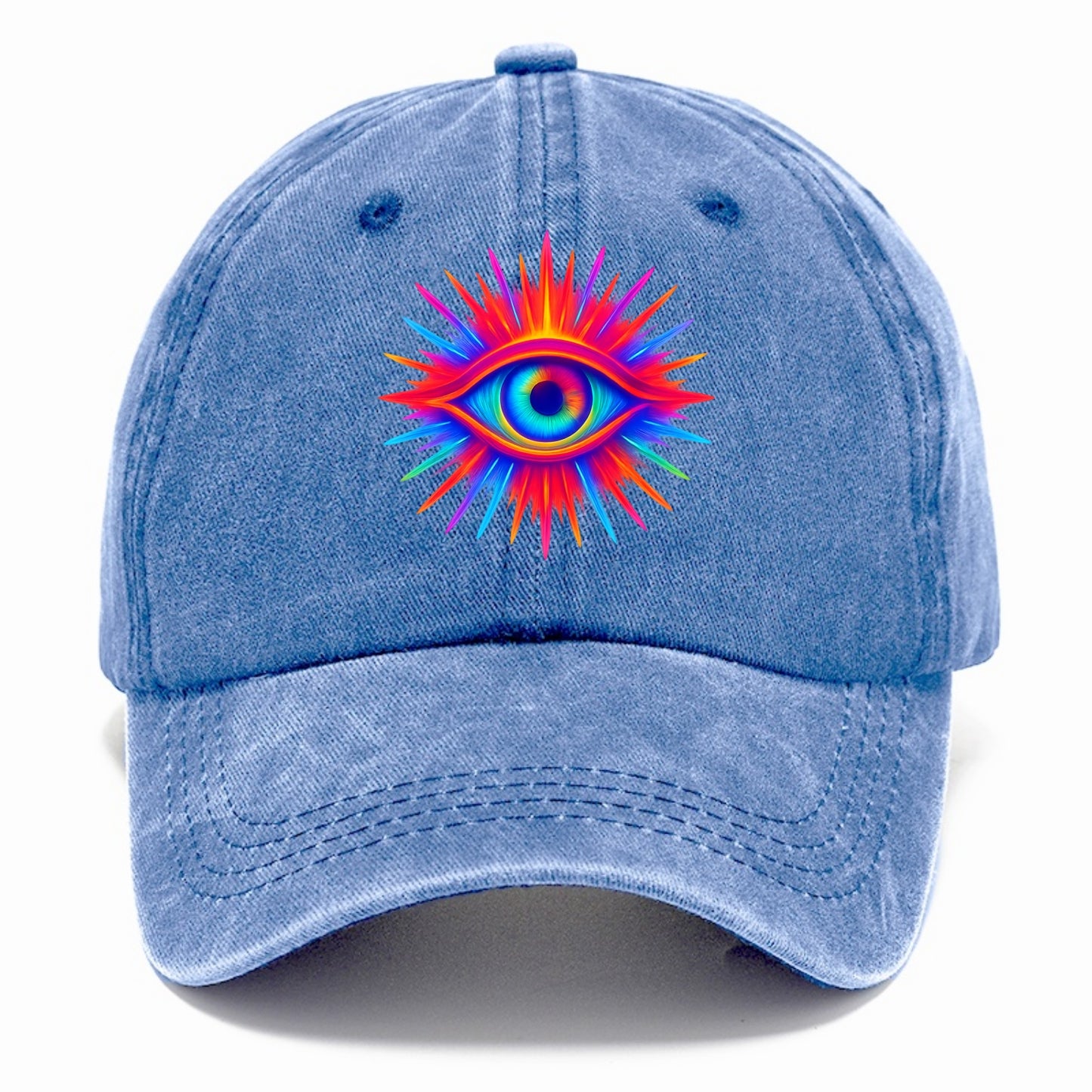 Rainbow Third Eye - Prismatic eye radiat Classic Cap - Summer Sky(Blue)