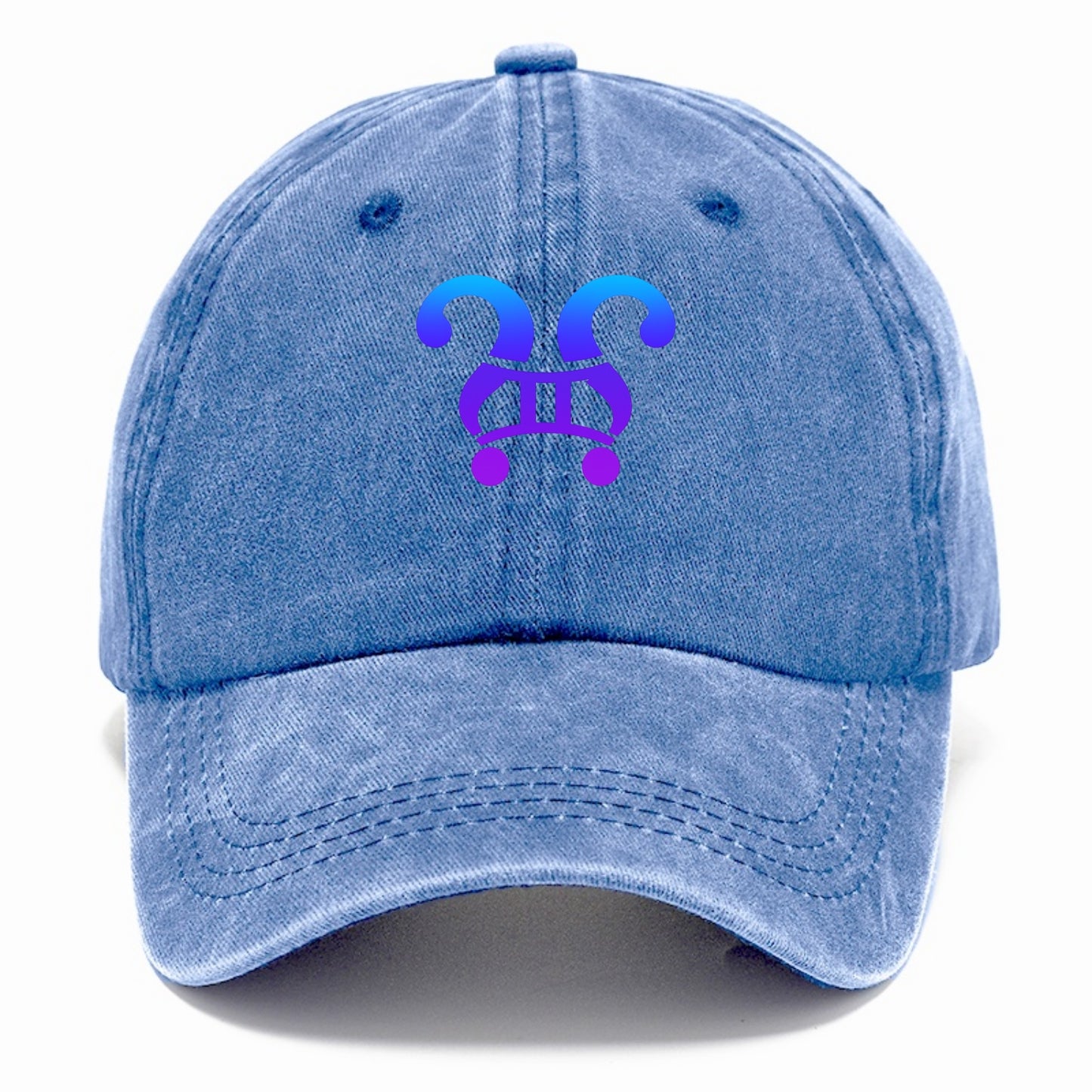 CURIOUS TWINS | Twin question marks | Endless curiosity | Seeking answers | - Classic Cap - Summer Sky(Blue)