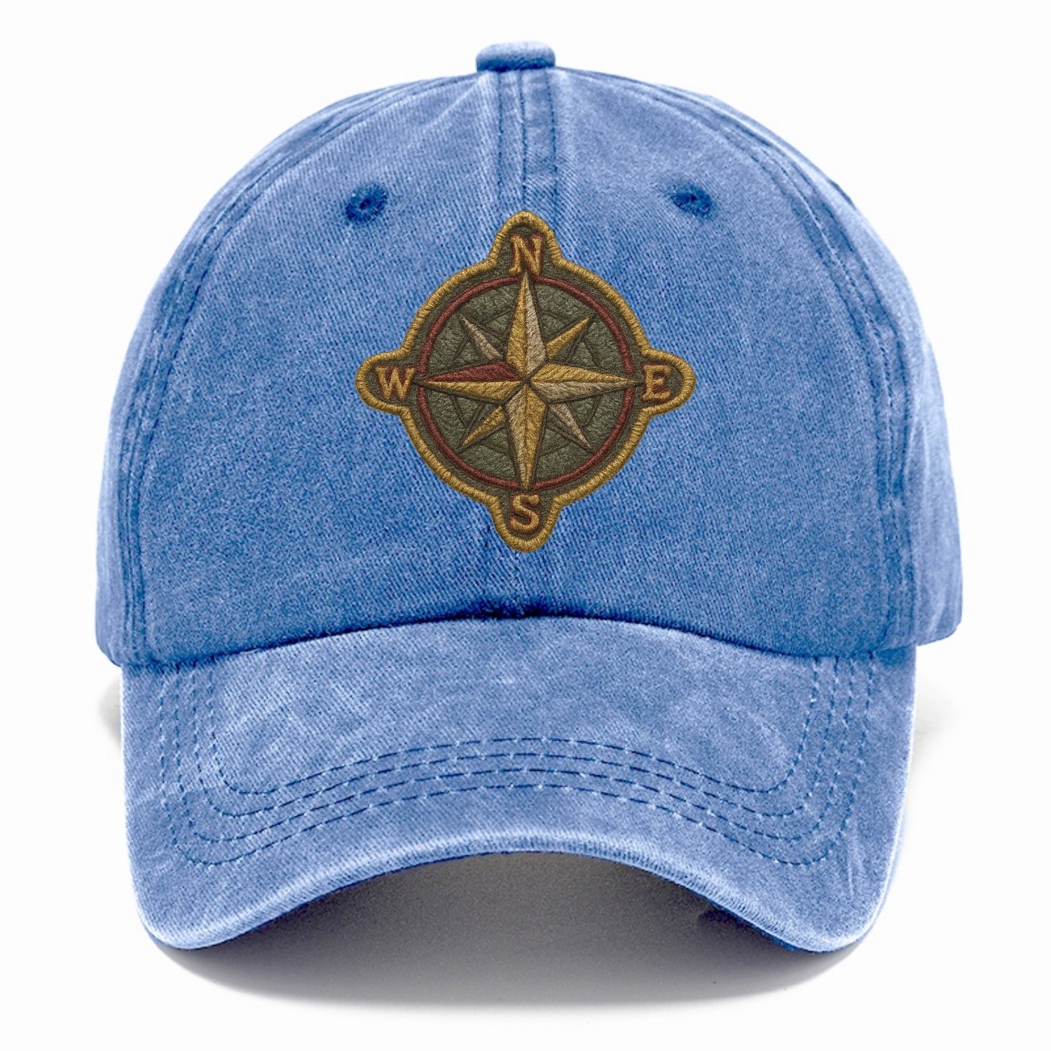 Compass rose with cardinal directions - explorer symbol - Classic Cap - Summer Sky(Blue)