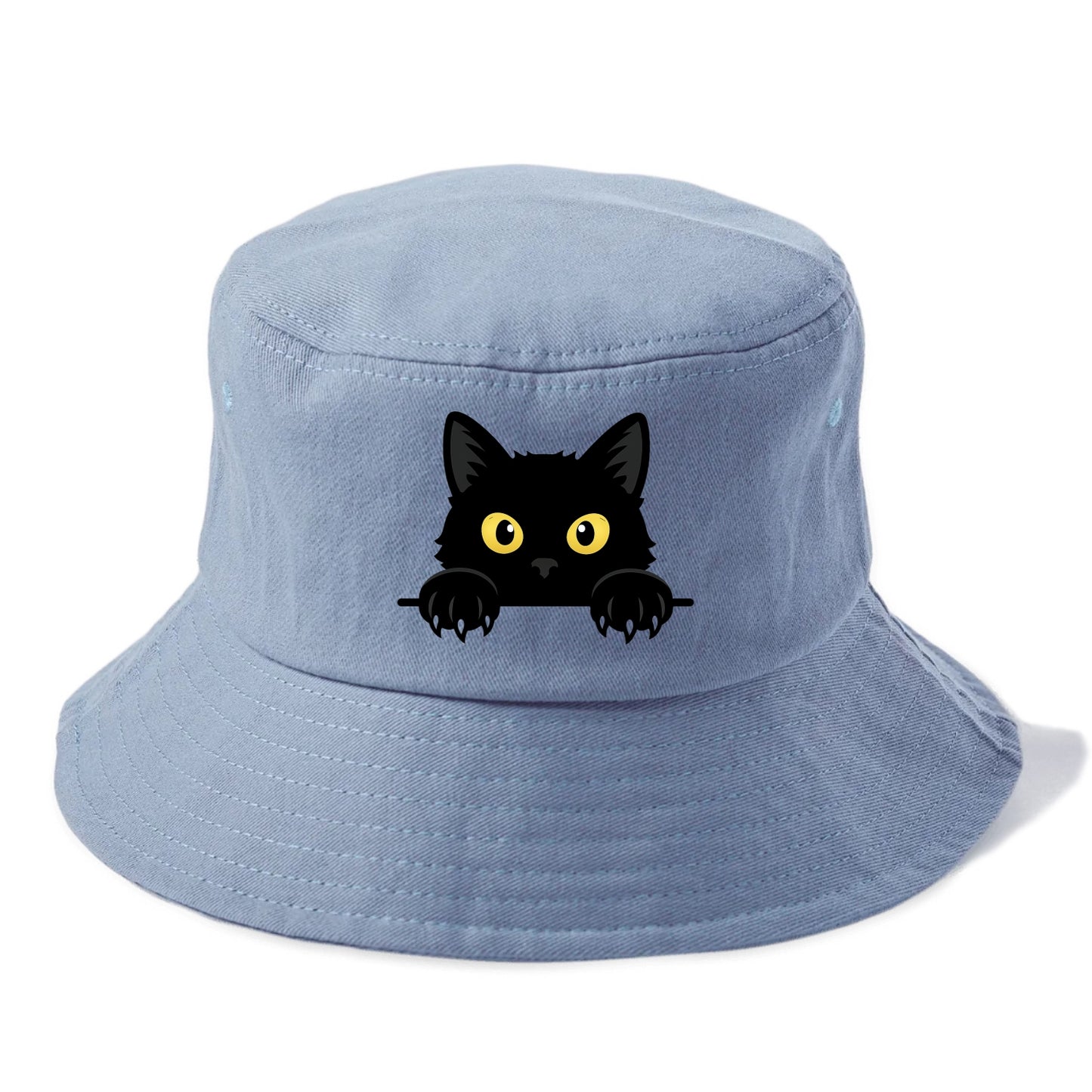 Black Cat  - Bucket Hat - Summer Sky(Blue)