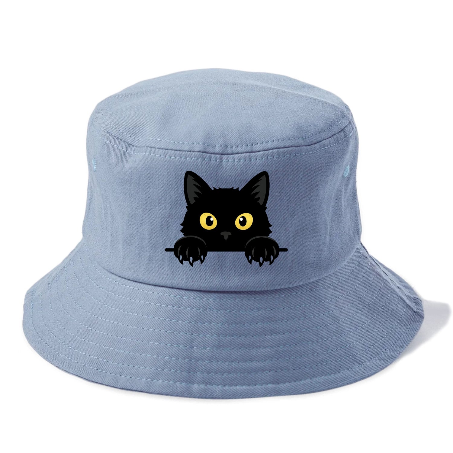 Black Cat  - Bucket Hat - Summer Sky(Blue)