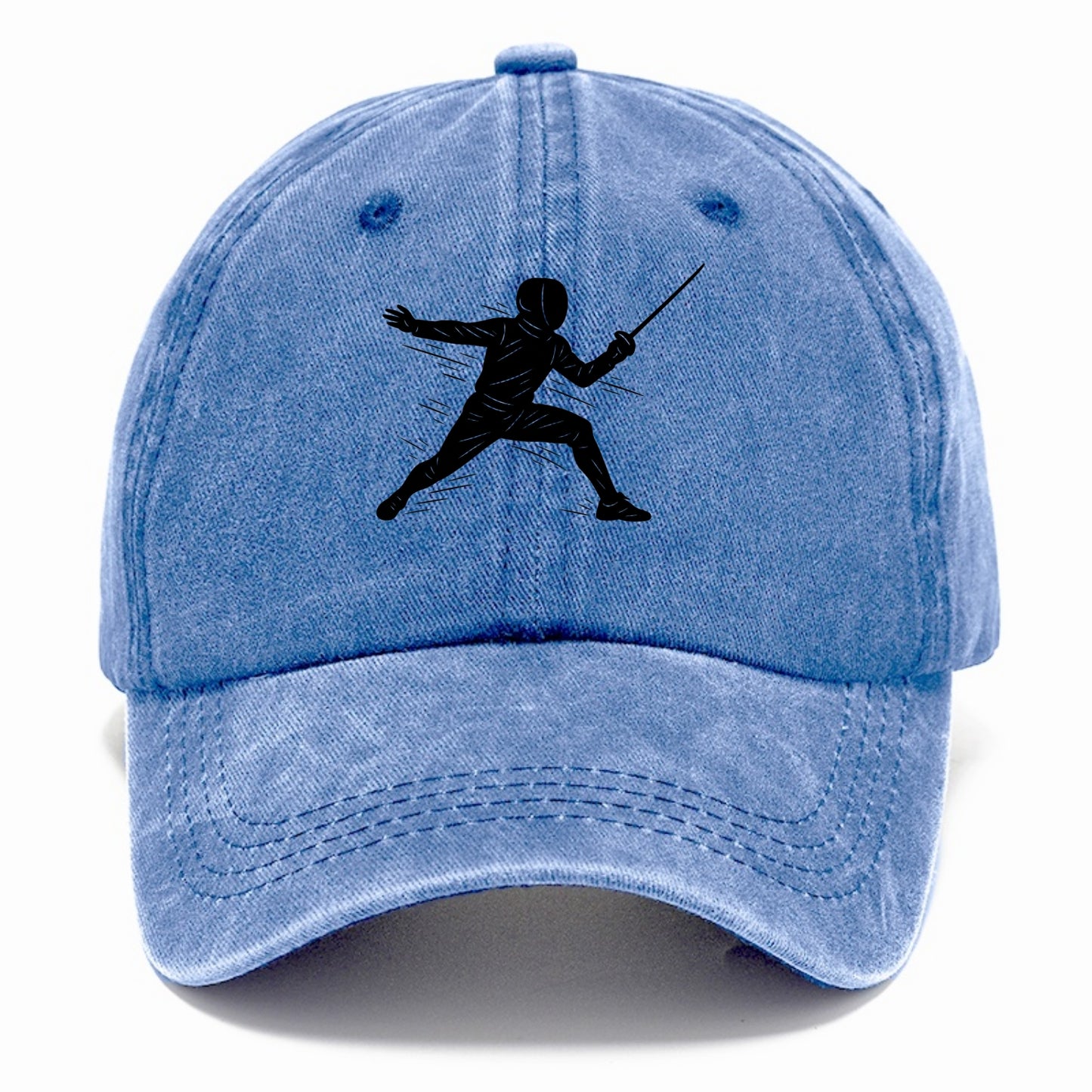 Fencer lunging attack position - Classic Cap - Summer Sky(Blue)