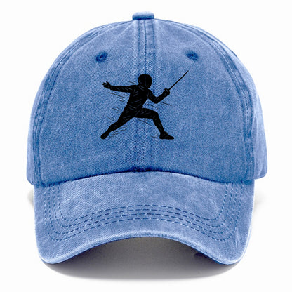 Fencer lunging attack position - Classic Cap - Summer Sky(Blue)