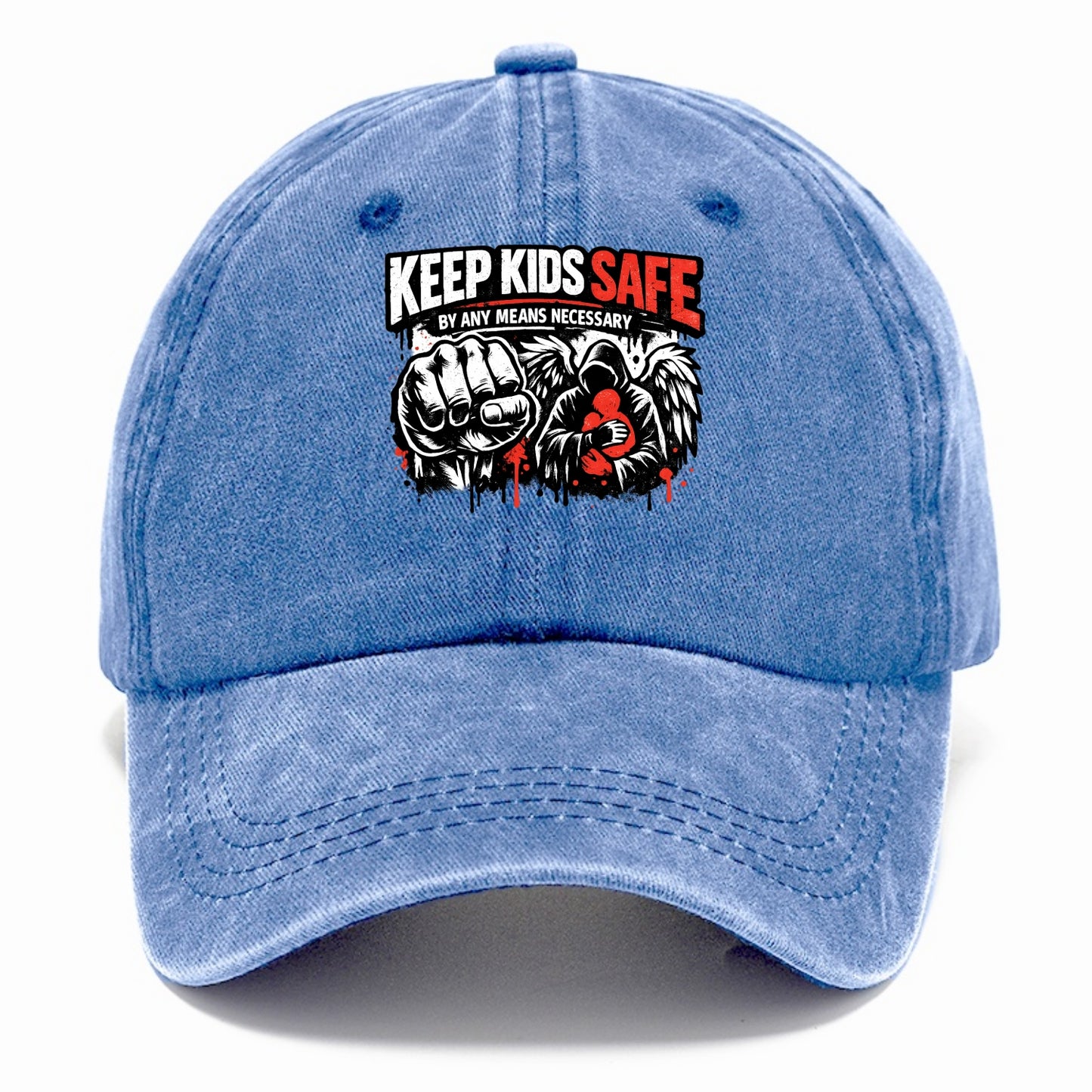 Keep Kids Safe By Any Means - Classic Cap - Summer Sky(Blue)