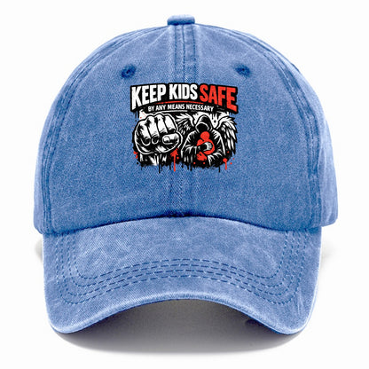 Keep Kids Safe By Any Means - Classic Cap - Summer Sky(Blue)