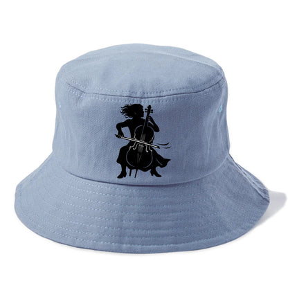 Cellist performing emotional solo - Bucket Hat - Summer Sky(Blue)