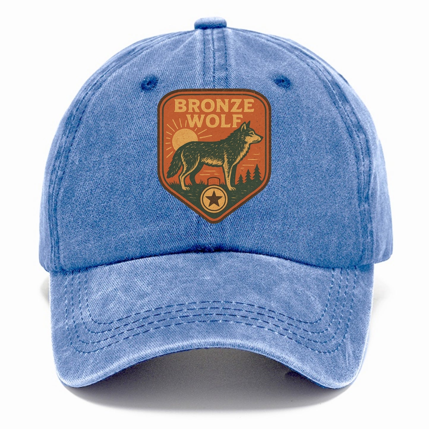 Bronze Wolf Medal  - Classic Cap - Summer Sky(Blue)